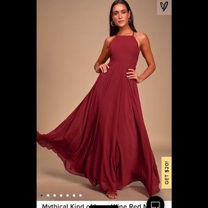 LULUS Mythical Kind of Love -Red Wine maxi